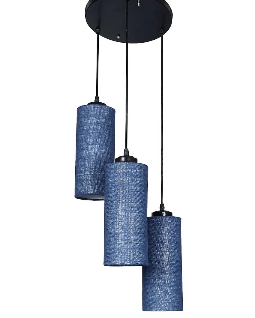 Alberio Jute Cylindrical Cluster Hanging Lamp