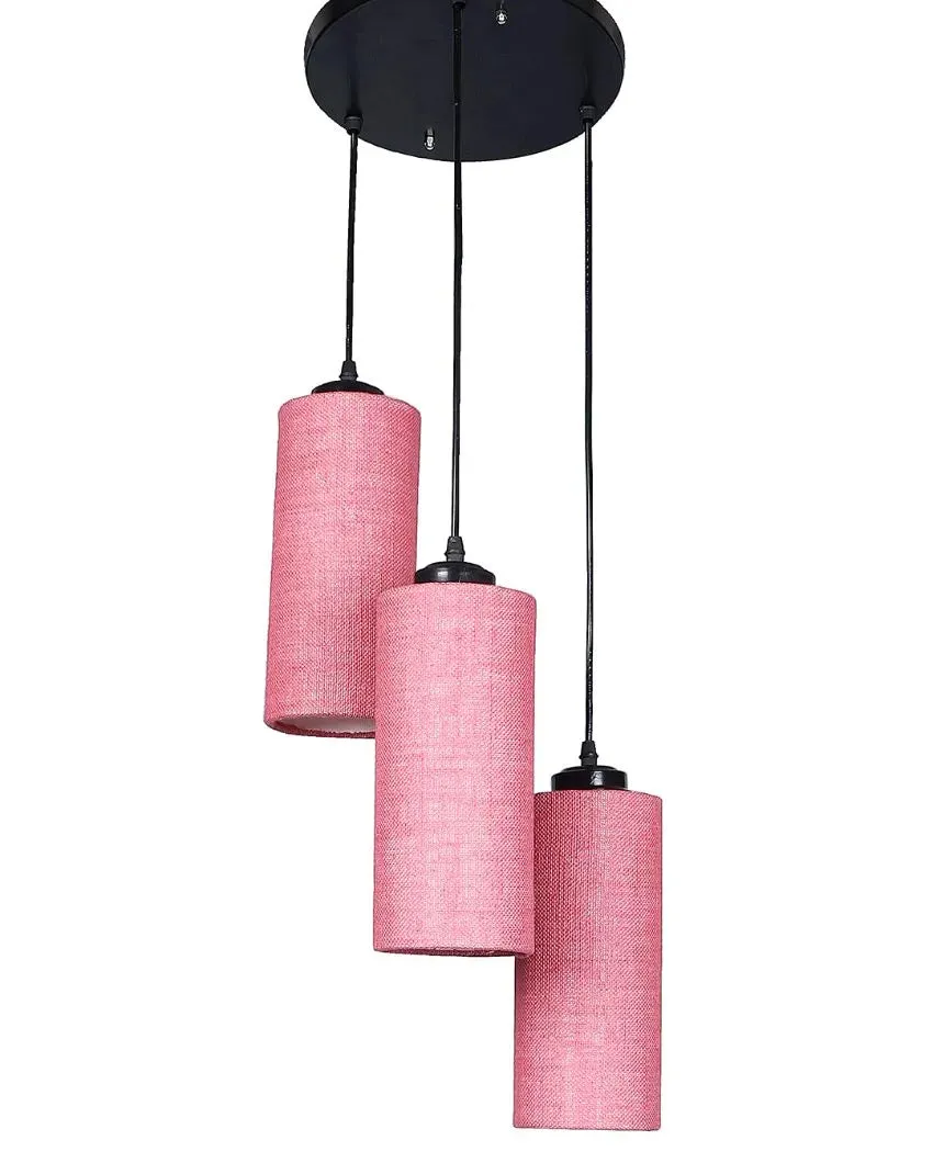 Alberio Jute Cylindrical Cluster Hanging Lamp