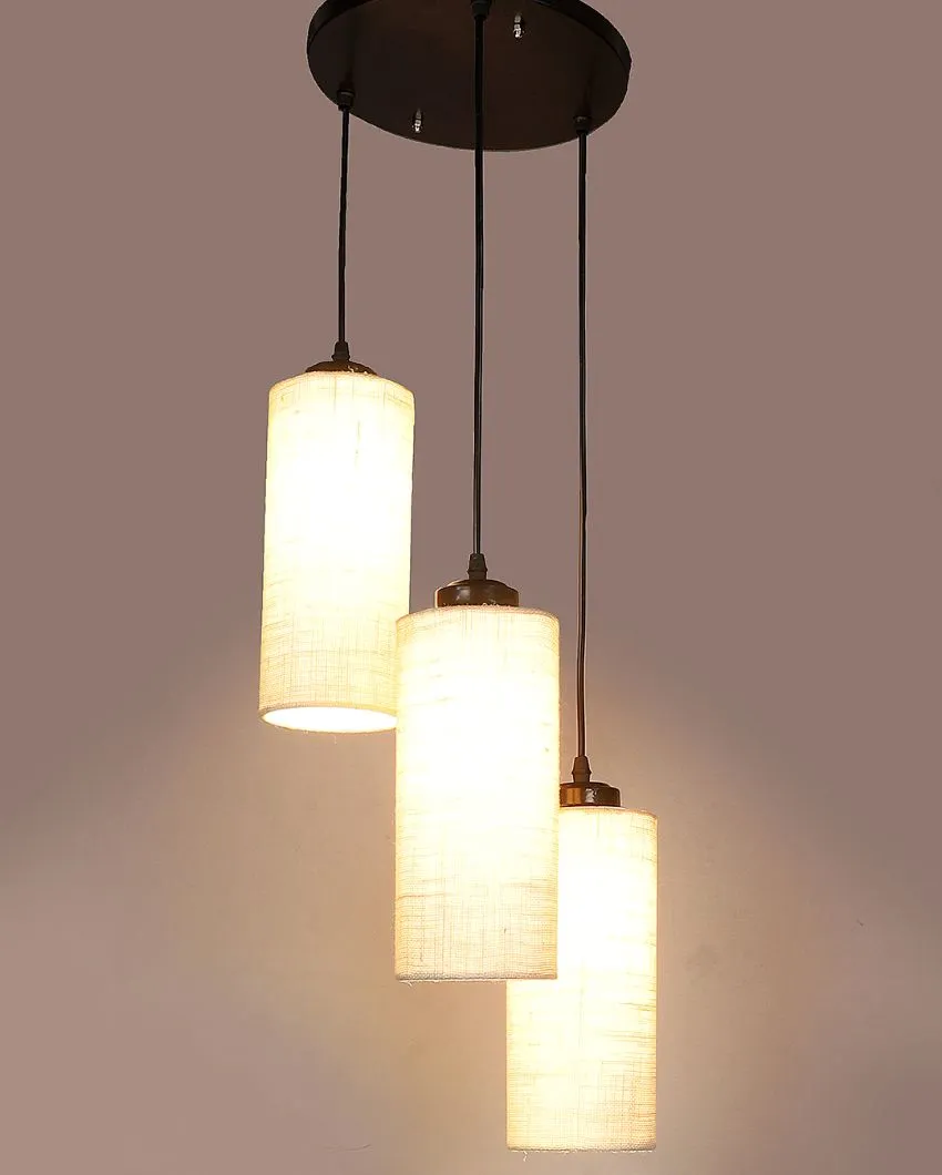 Alberio Jute Cylindrical Cluster Hanging Lamp