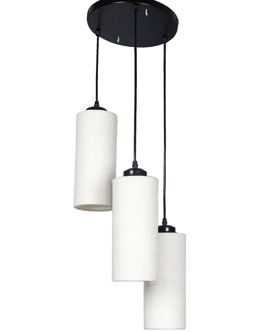 Alberio Jute Cylindrical Cluster Hanging Lamp