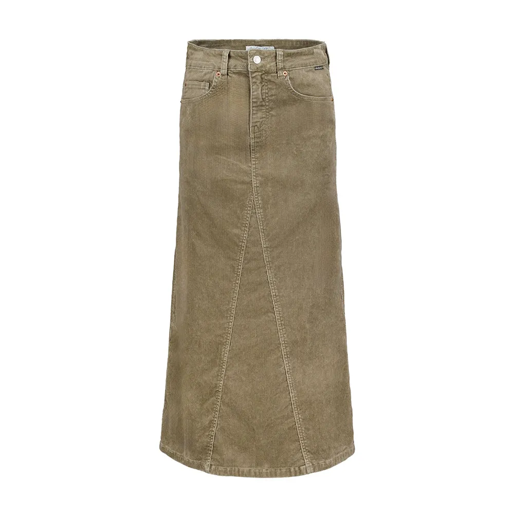 Aline Olive Cord Skirt