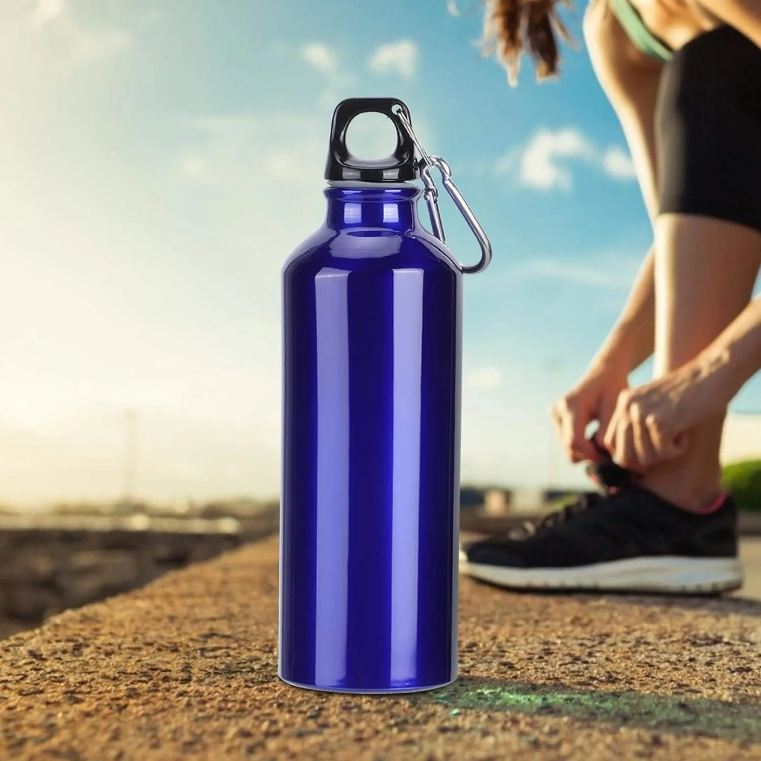 Aluminium Sports Water Bottle, 1 Pc (Capacity 300 ML Approx)