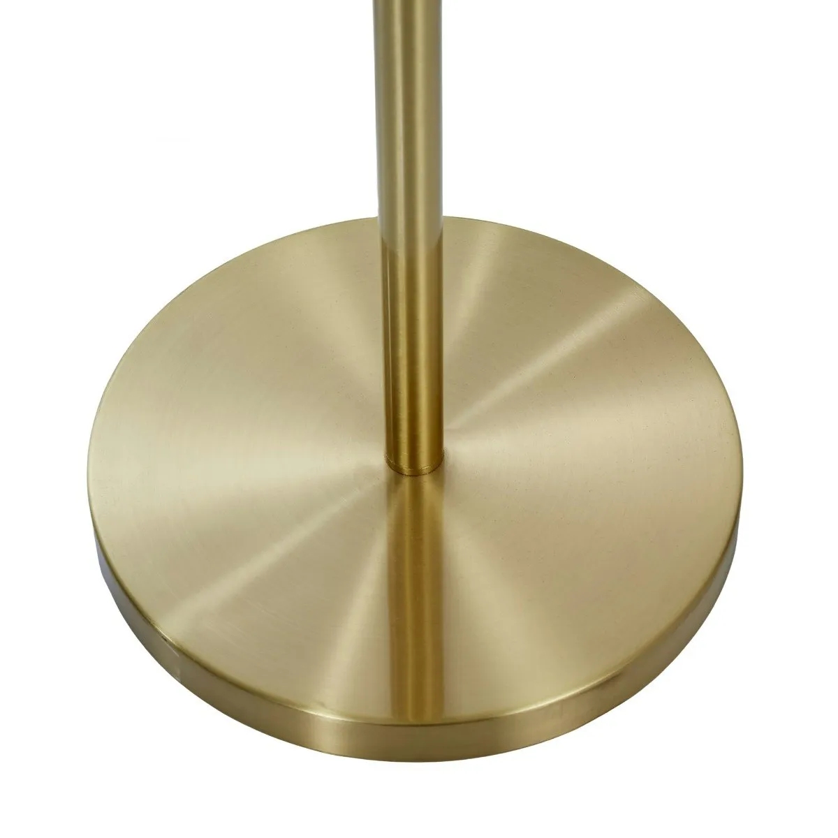 Amalfi Amilla Floor Lamp Brushed Gold & Clear 36x28x148cm