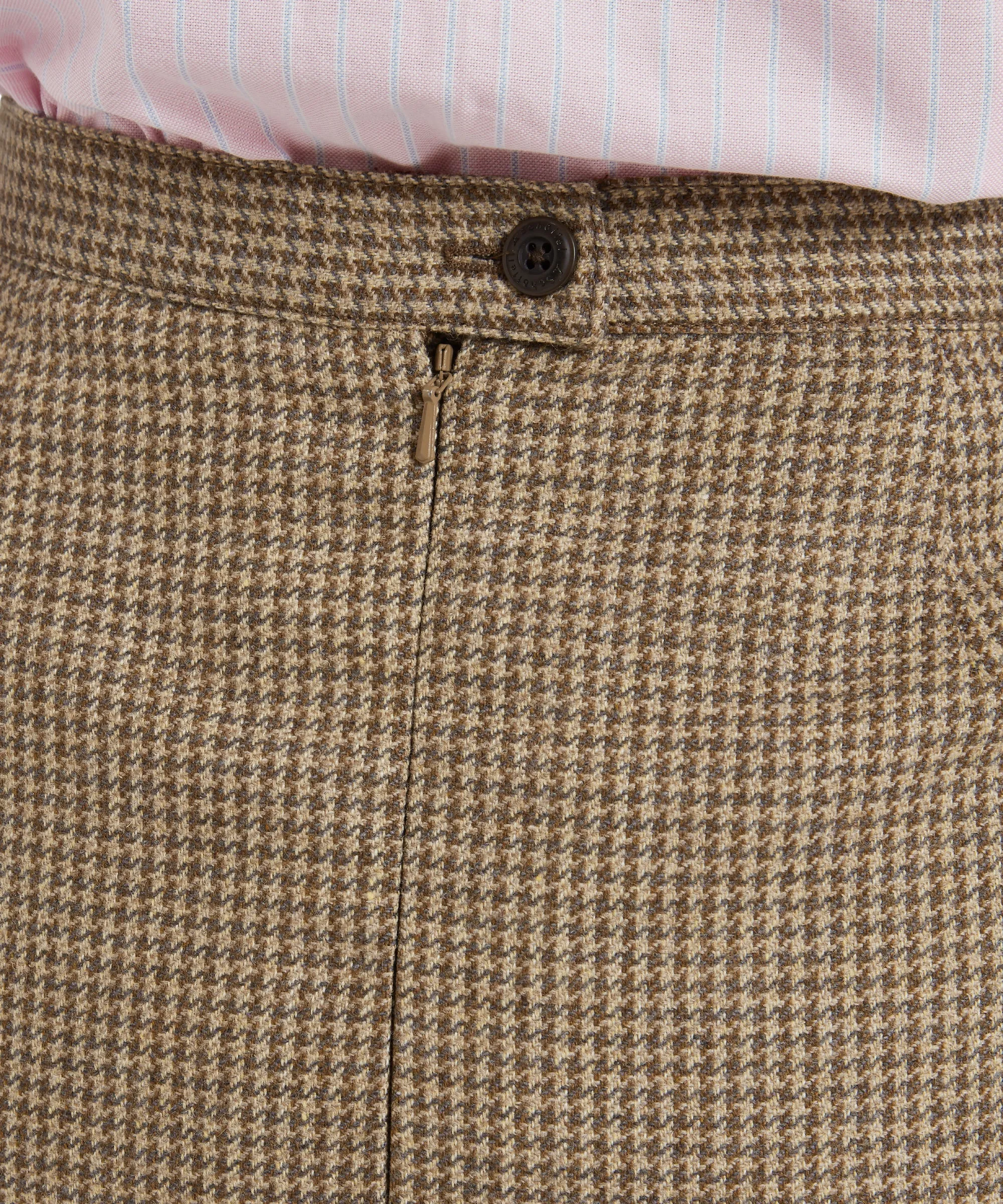 Beauly Tweed Skirt - Houndstooth Tweed