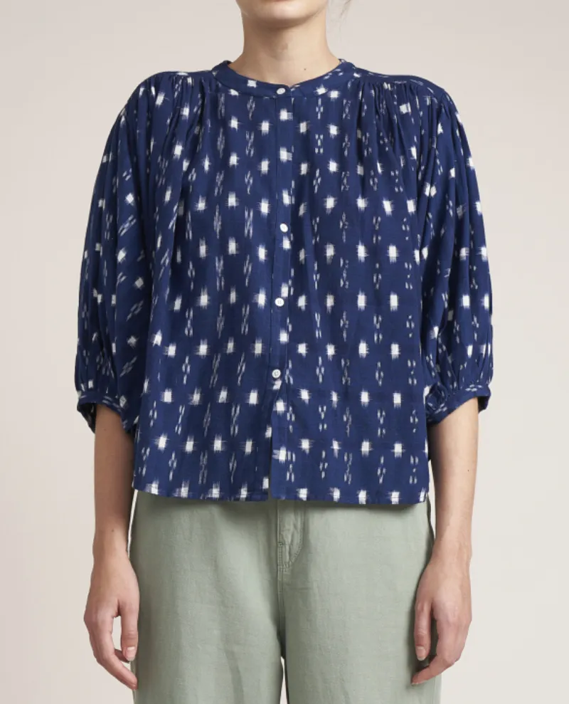 Dark Blue Bellerose Ink Blouse - Elegant Womens Top