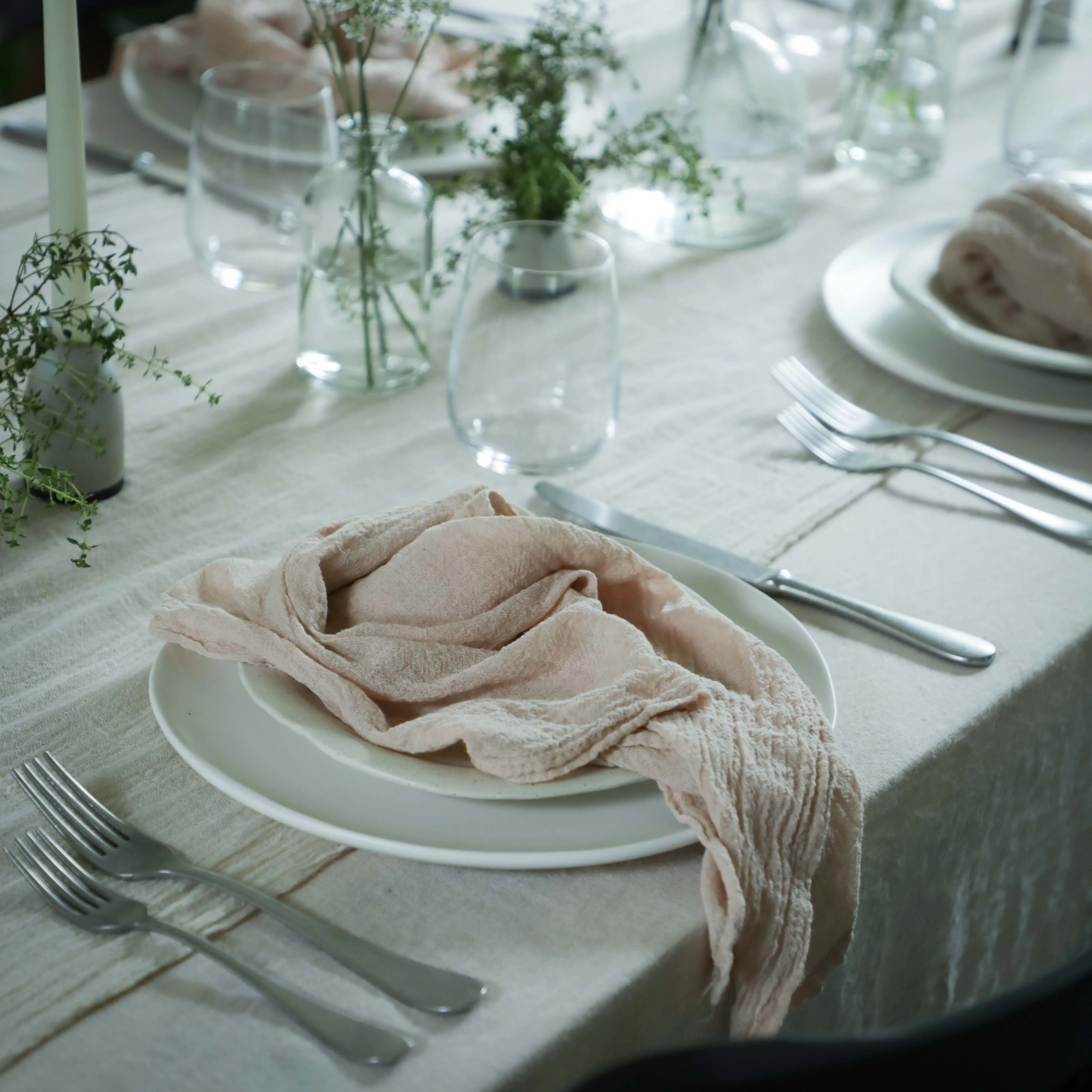 Blush Napkins / Plant Dyed Napkin Sets