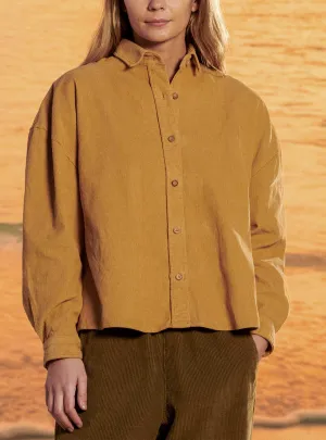 CORDUROY SHIRT WITH OPENING IN THE BACK