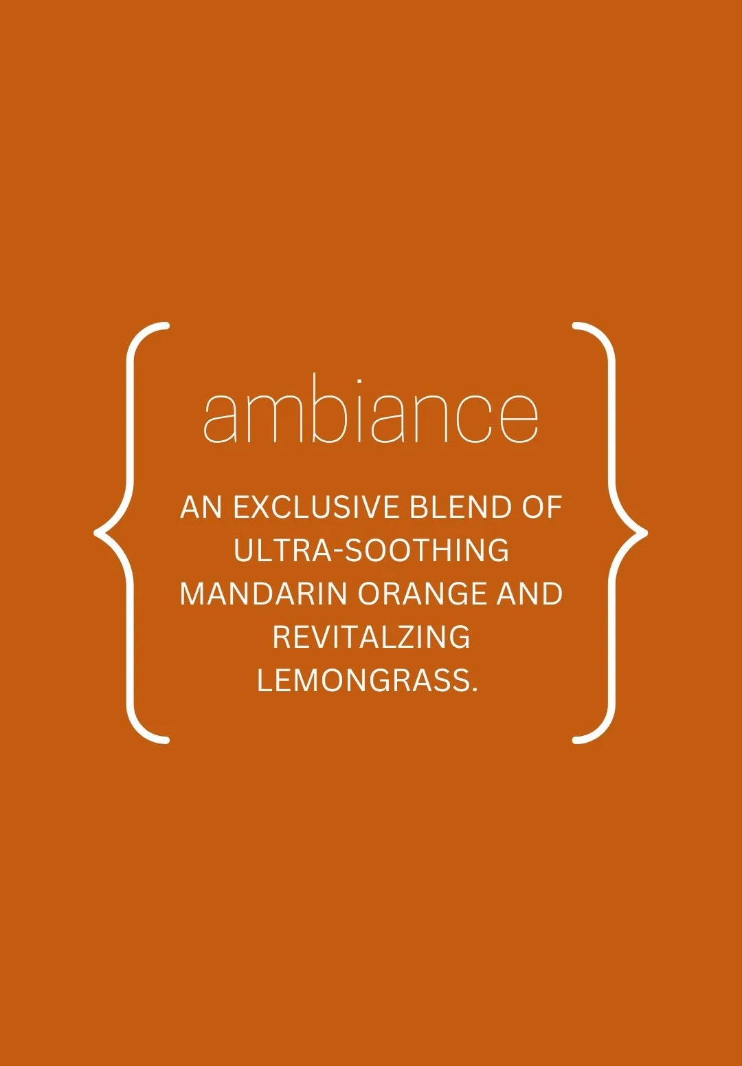 Luxurious Ambiance Mandarin Orange & Lemongrass Scented Candle for Home Relaxation