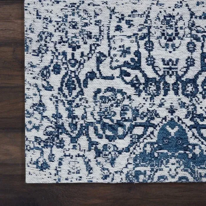 Damask DAS06 Ivory/Navy Rug