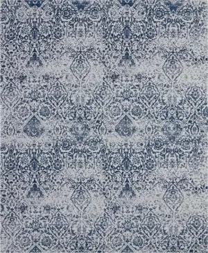 Damask DAS06 Ivory/Navy Rug