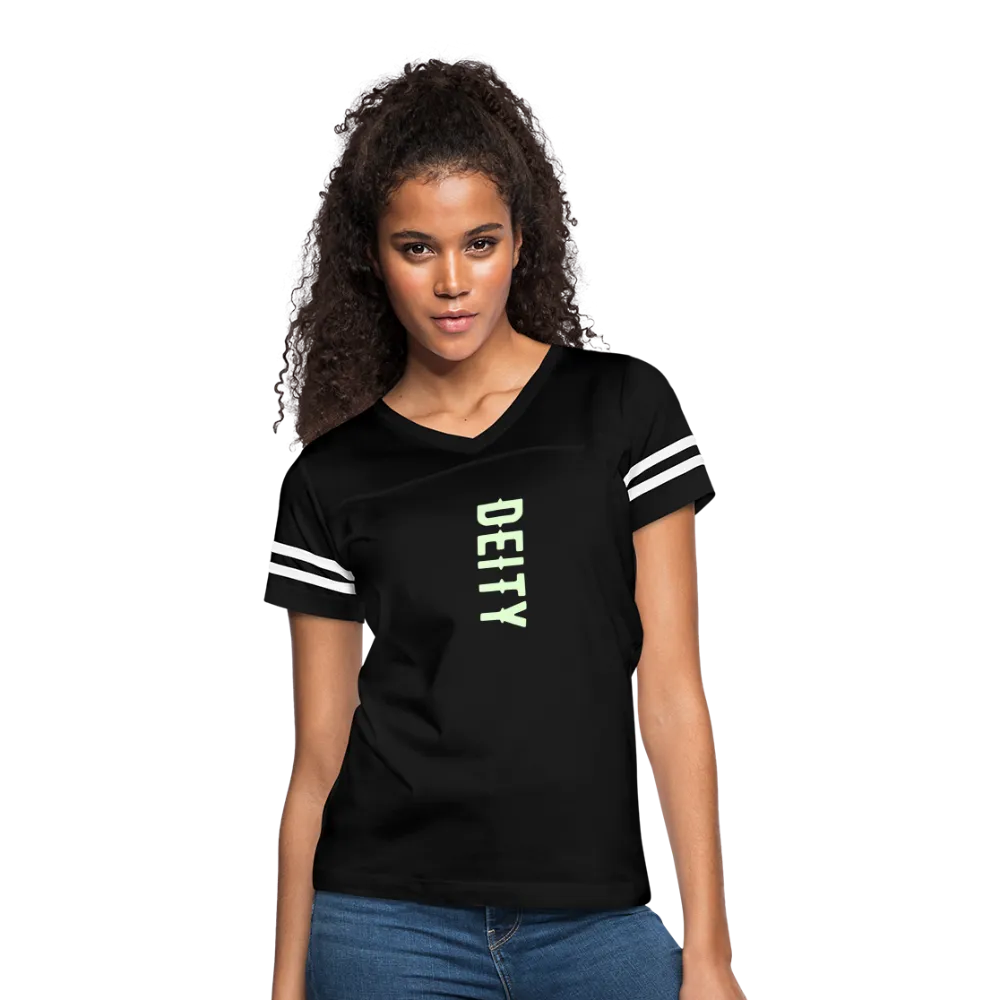 Deity Glow in The Dark Print Women’s Vintage Sports T-Shirt