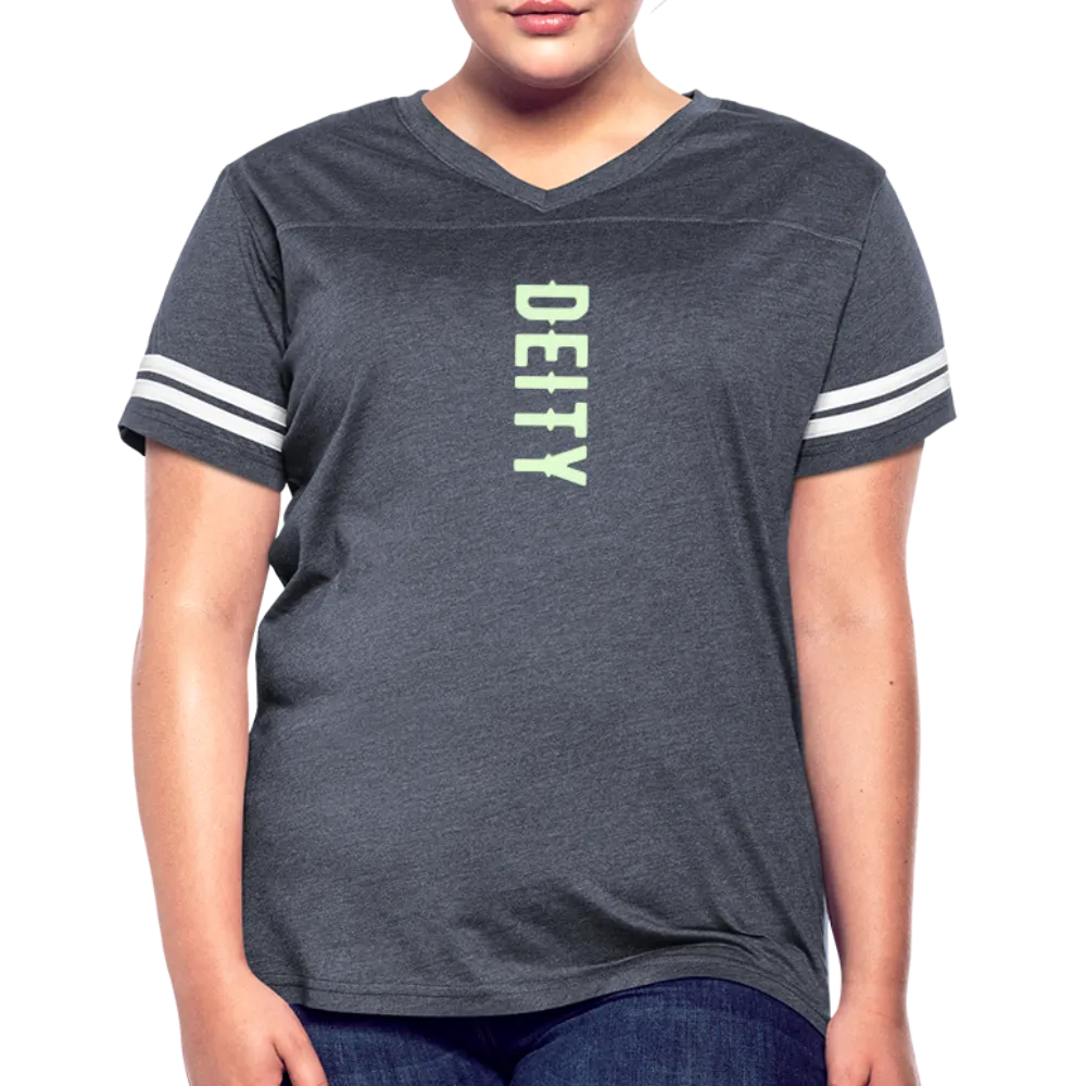 Deity Glow in The Dark Print Women’s Vintage Sports T-Shirt