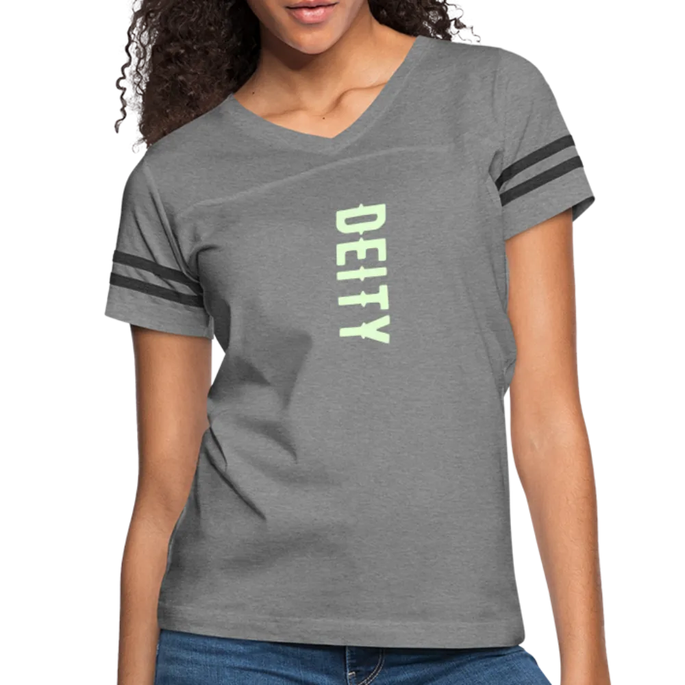 Deity Glow in The Dark Print Women’s Vintage Sports T-Shirt