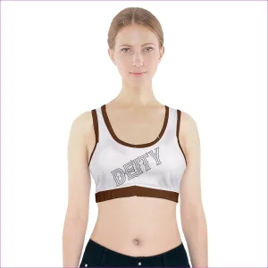 Deity Sports Bra With Pocket - Brown