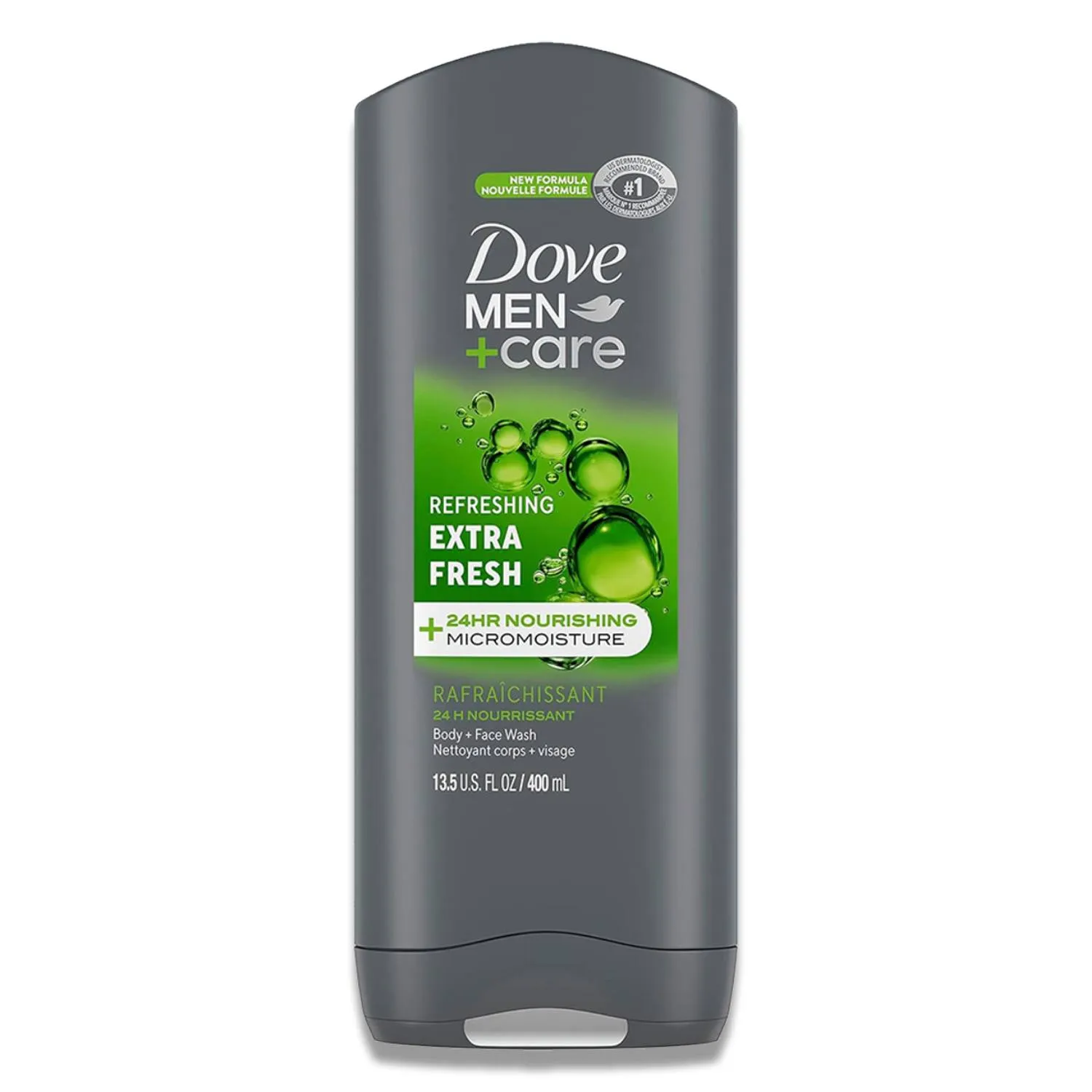 Dove Men  Care Body Wash Extra Fresh  13.5 oz/ 400 ml- 6 Pack