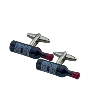 Enamel Wine Bottle Cufflinks