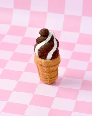 Felt Chocolate Soft Serve Ice Cream