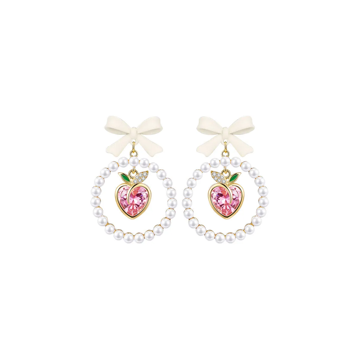 Gifted Candy Peach Pink Earrings