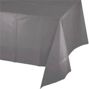 Glamour Gray Plastic Table cover 54 x 108