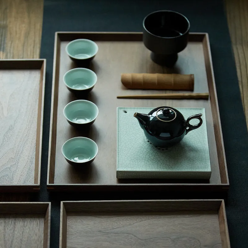 Gohobi Walnut Wooden Serving Tray