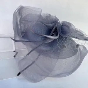 Grey Fascinator