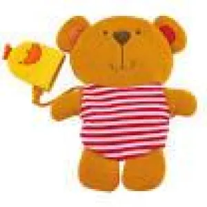 Hape Teddy and Duck Mitt Set