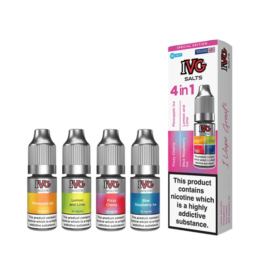 IVG SALTS 4 IN 1 (4 x 10ml) Nic Salt