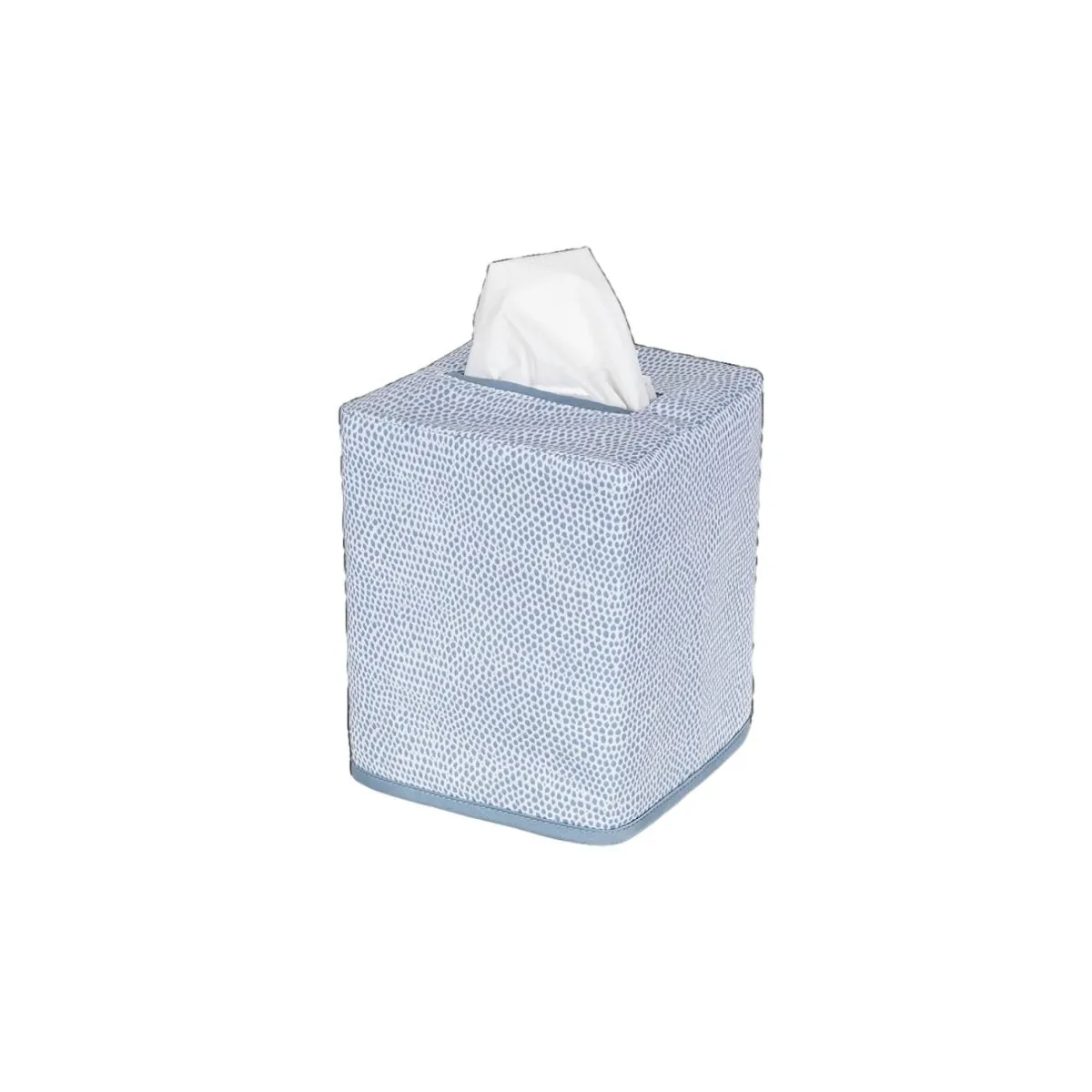 Jasper Tissue Box Cover in Hazy Blue by Matouk