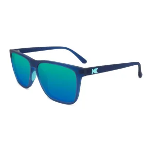 Knockaround Fast Lanes Sport Sunglasses - Rubberized Navy / Mint