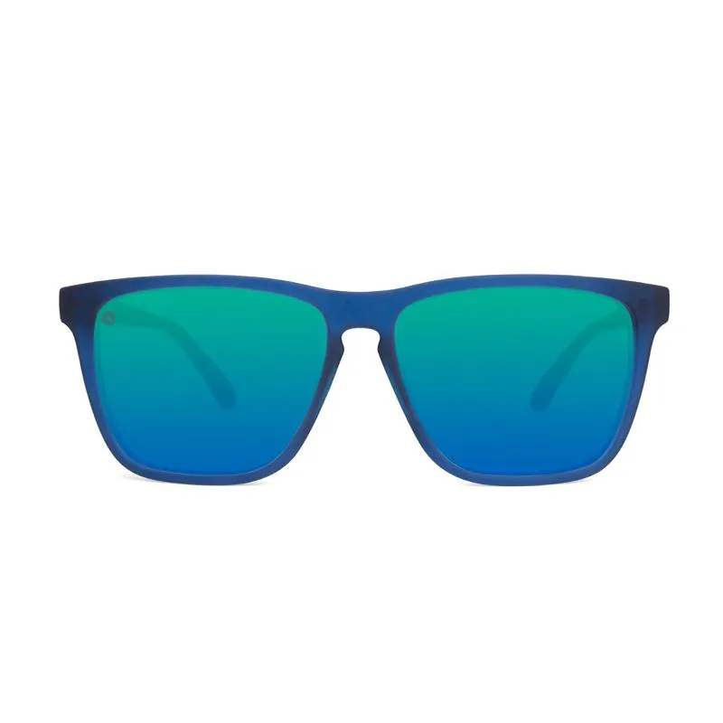 Knockaround Fast Lanes Sport Sunglasses - Rubberized Navy / Mint