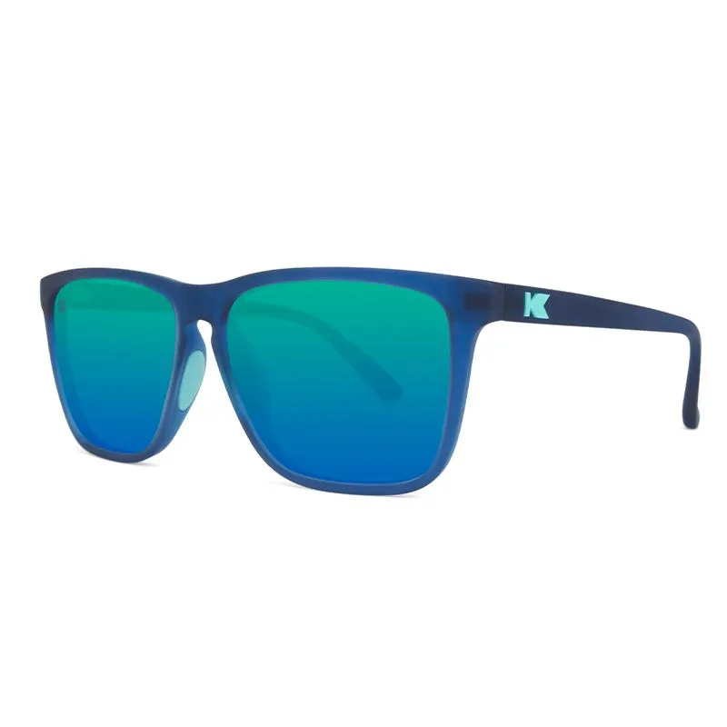 Knockaround Fast Lanes Sport Sunglasses - Rubberized Navy / Mint