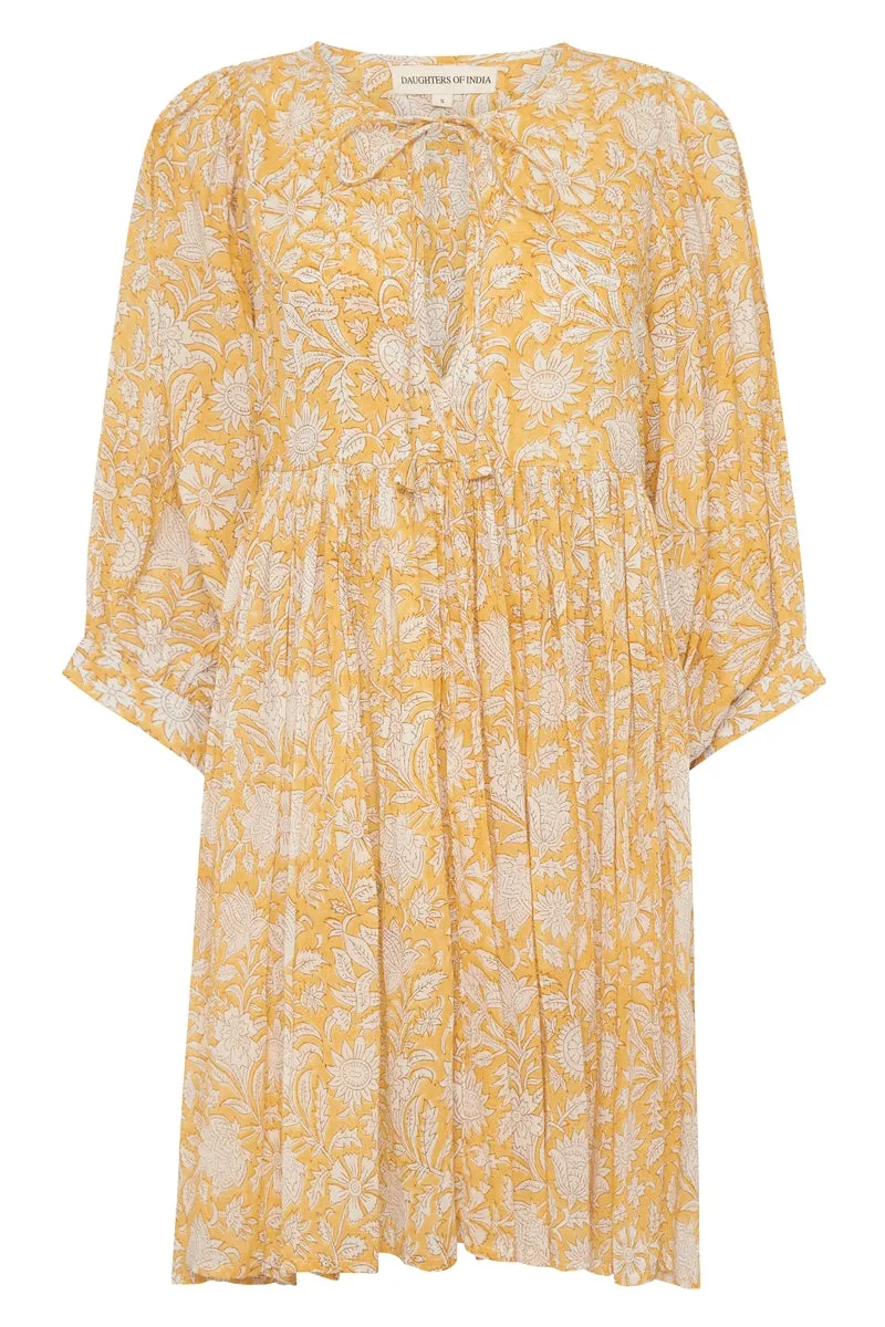 Kyra Mini Dress ~ Turmeric