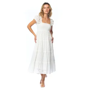 Mahila x Tolani: Evelyn White Dress