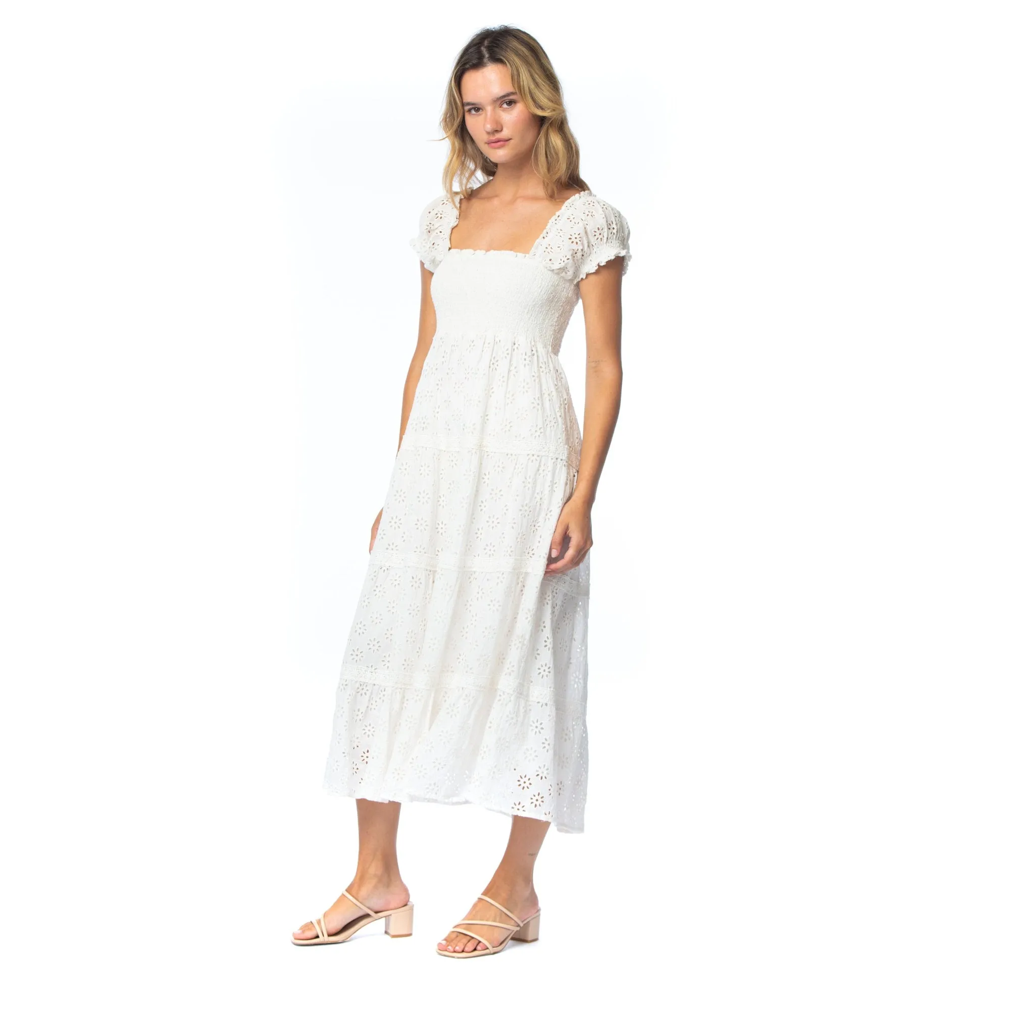 Mahila x Tolani: Evelyn White Dress