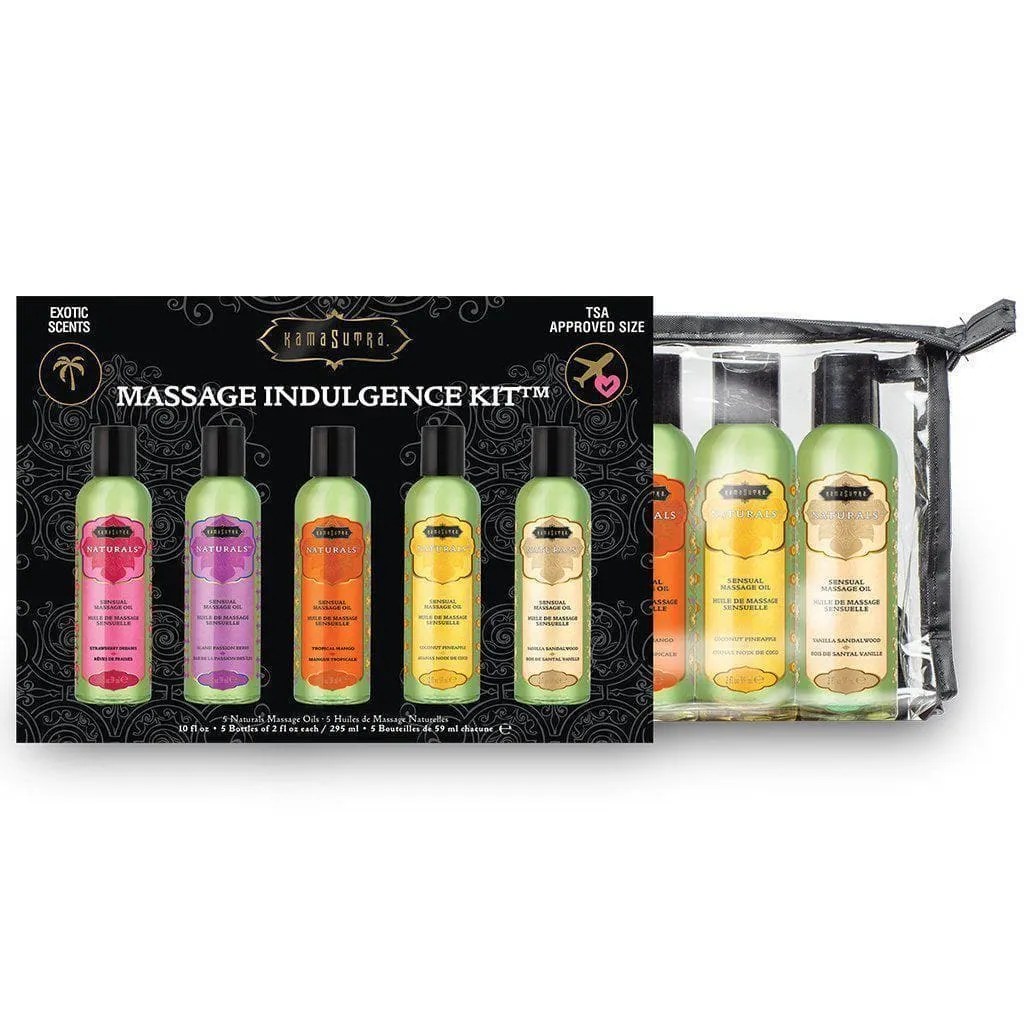 Massage Indulgence Kit Aromatherapy Natural Massage Oils 2 Oz