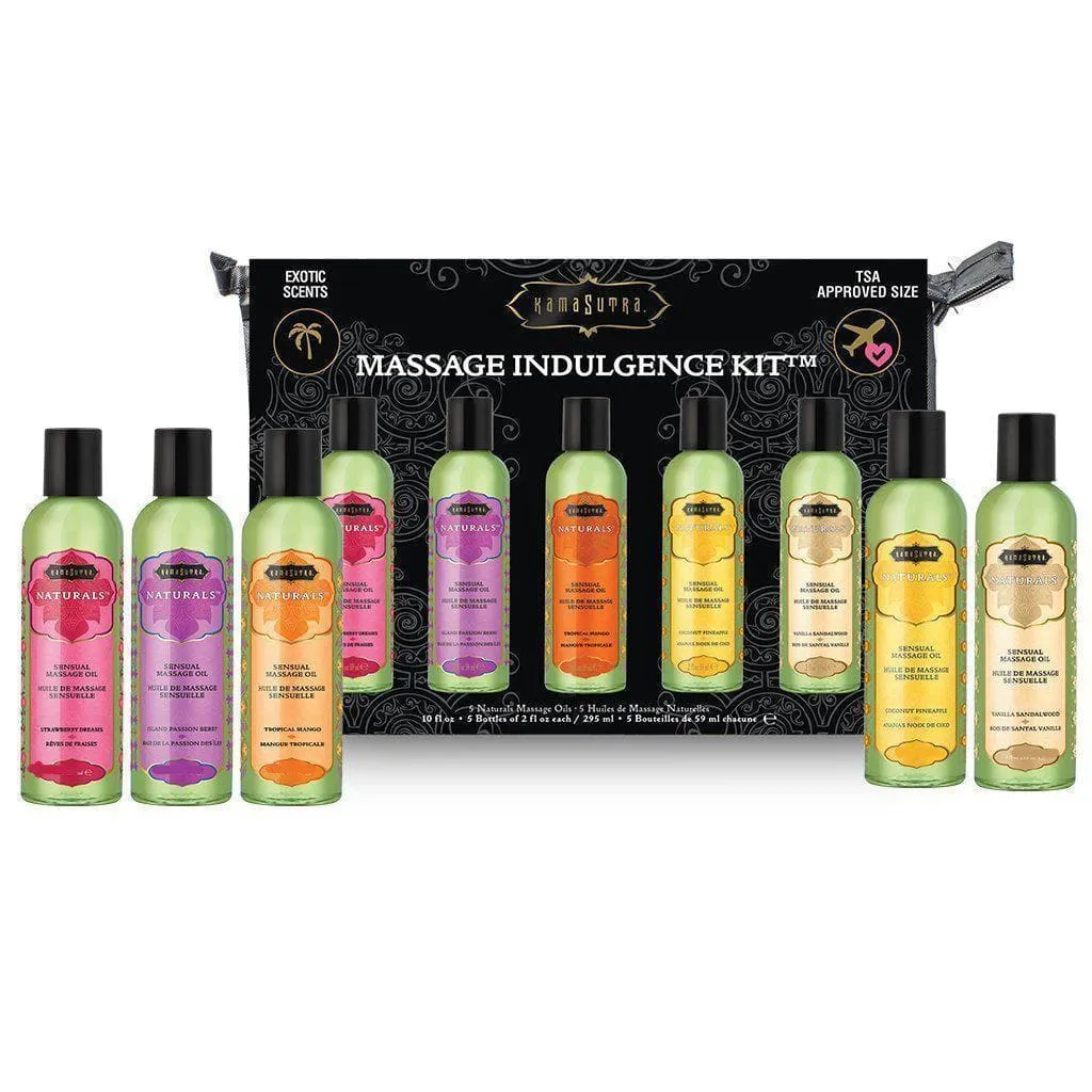 Massage Indulgence Kit Aromatherapy Natural Massage Oils 2 Oz