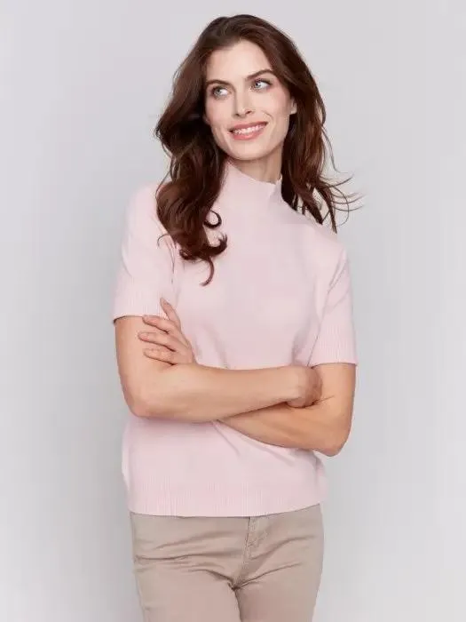 Mock Neck Basic Top