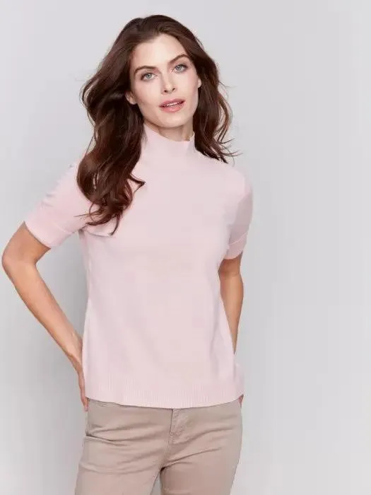 Mock Neck Basic Top