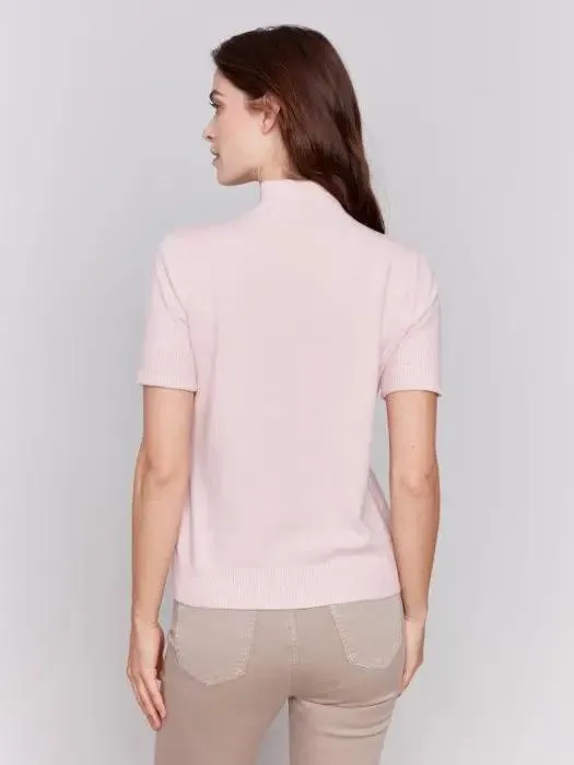 Mock Neck Basic Top