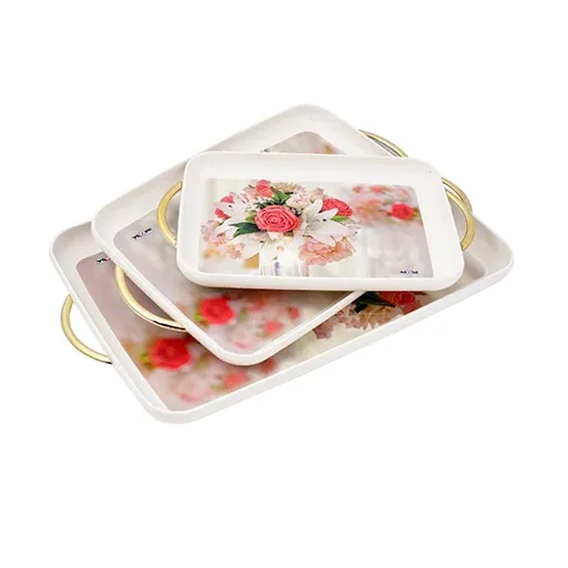 Nayasa Floral Prosper Rectangular Shape and Printed Design set of 3