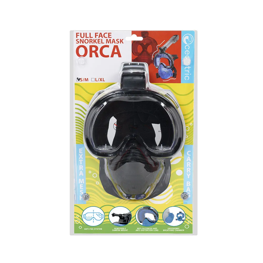 Oceantric Adult Premium Full Face Snorkeling Mask - Orca