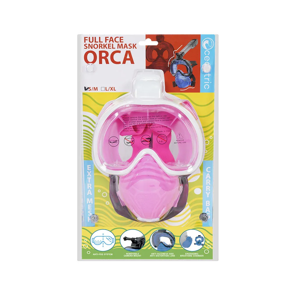 Oceantric Adult Premium Full Face Snorkeling Mask - Orca