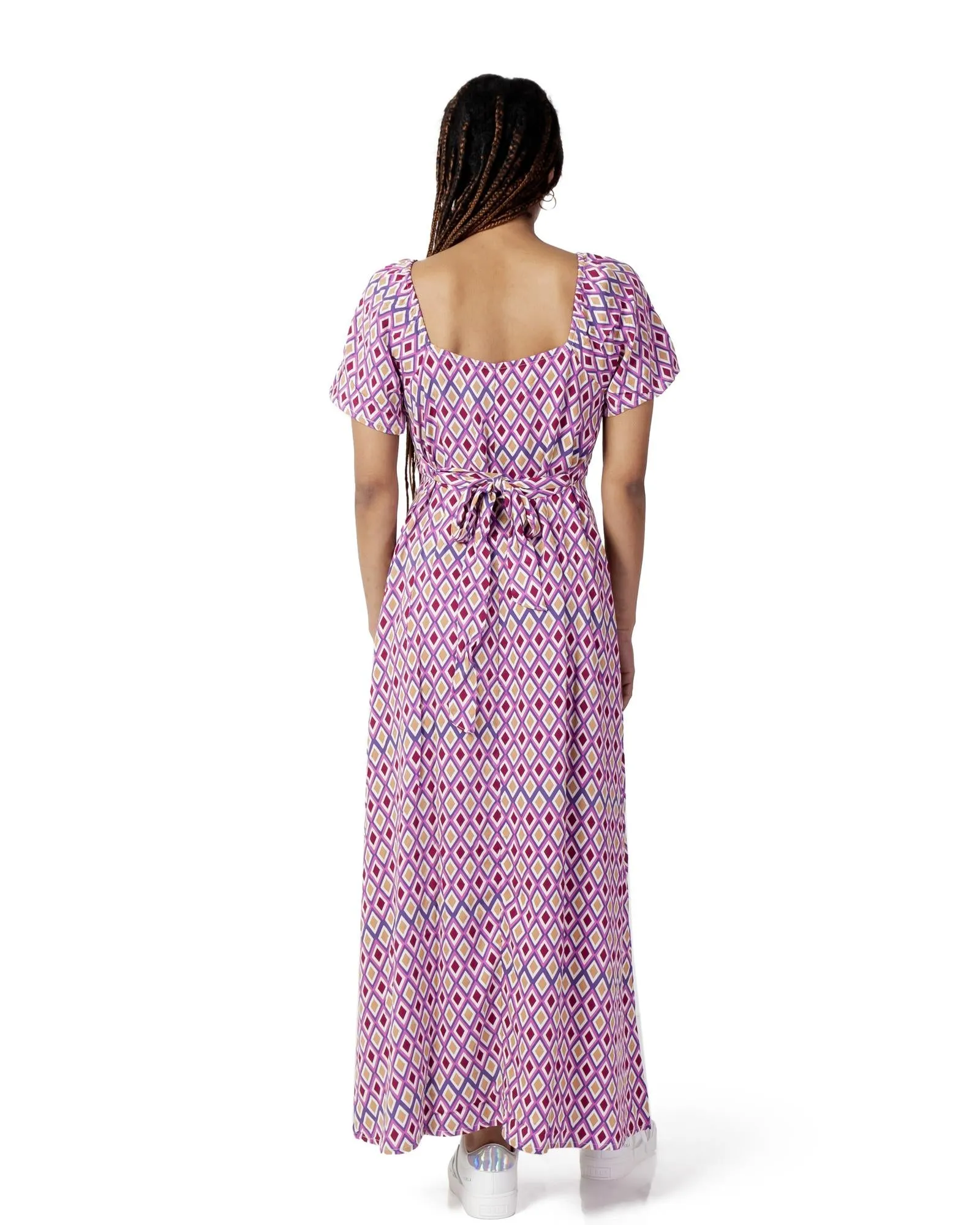 Only Diamond Print Midi Dress