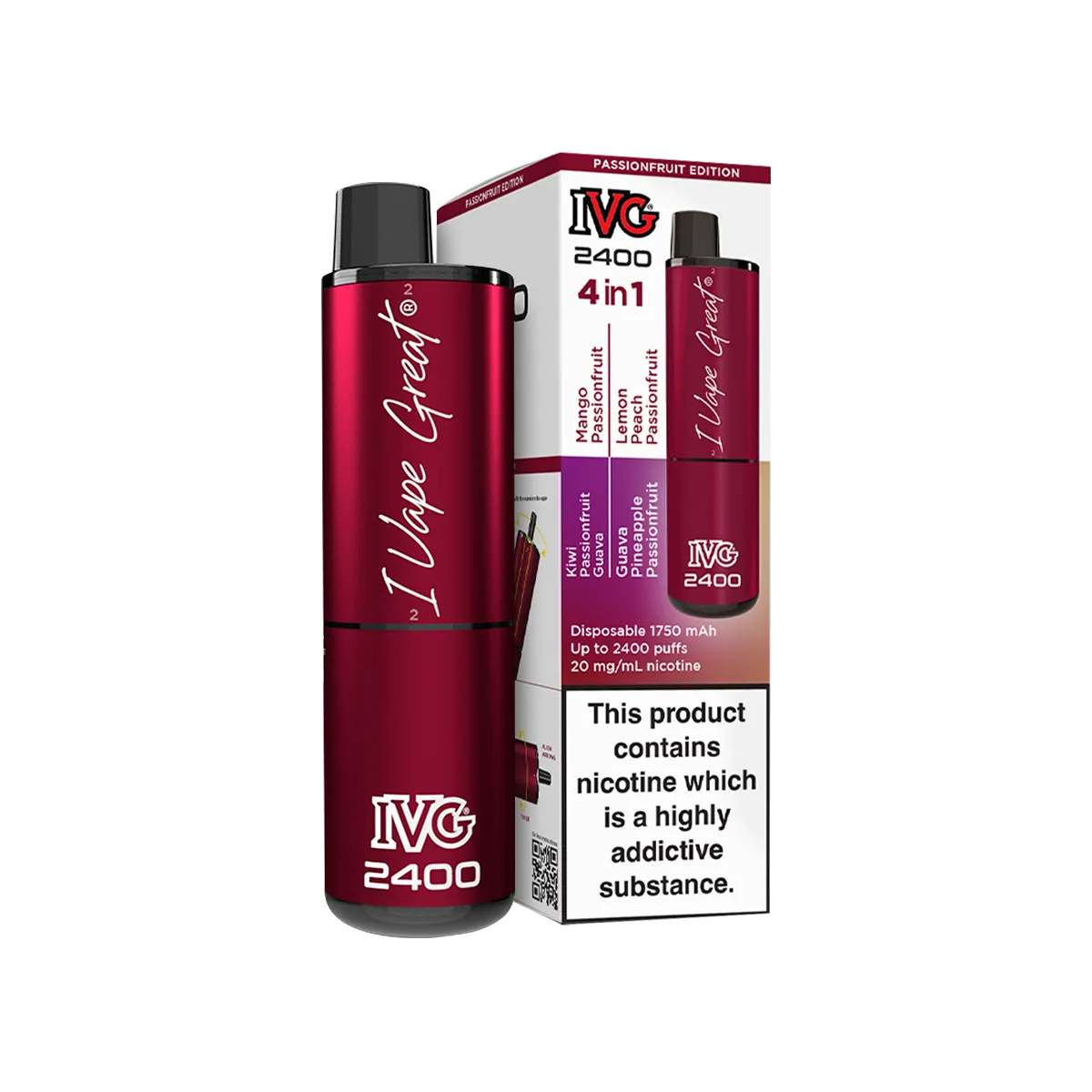 Passionfruit Edition IVG 2400 Disposable Device