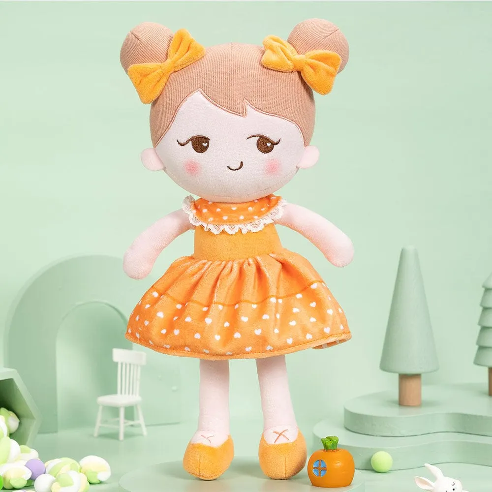 Personalized Playful Orange Doll