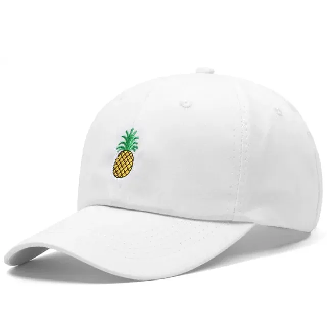 Pineapple Embroidery Dad Hat