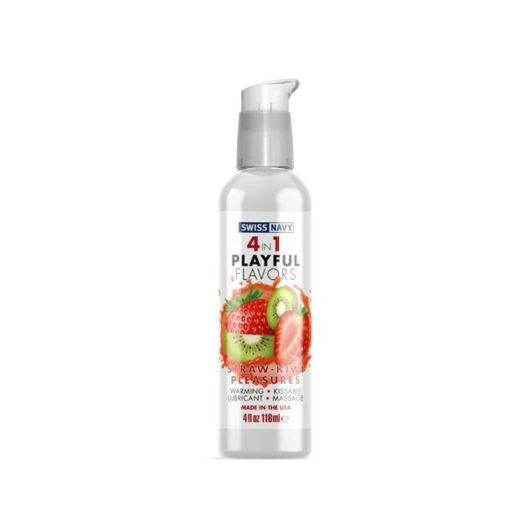 Playful Flavours 4 In 1 Strawberry/Kiwi Pleasure 4oz/118ml