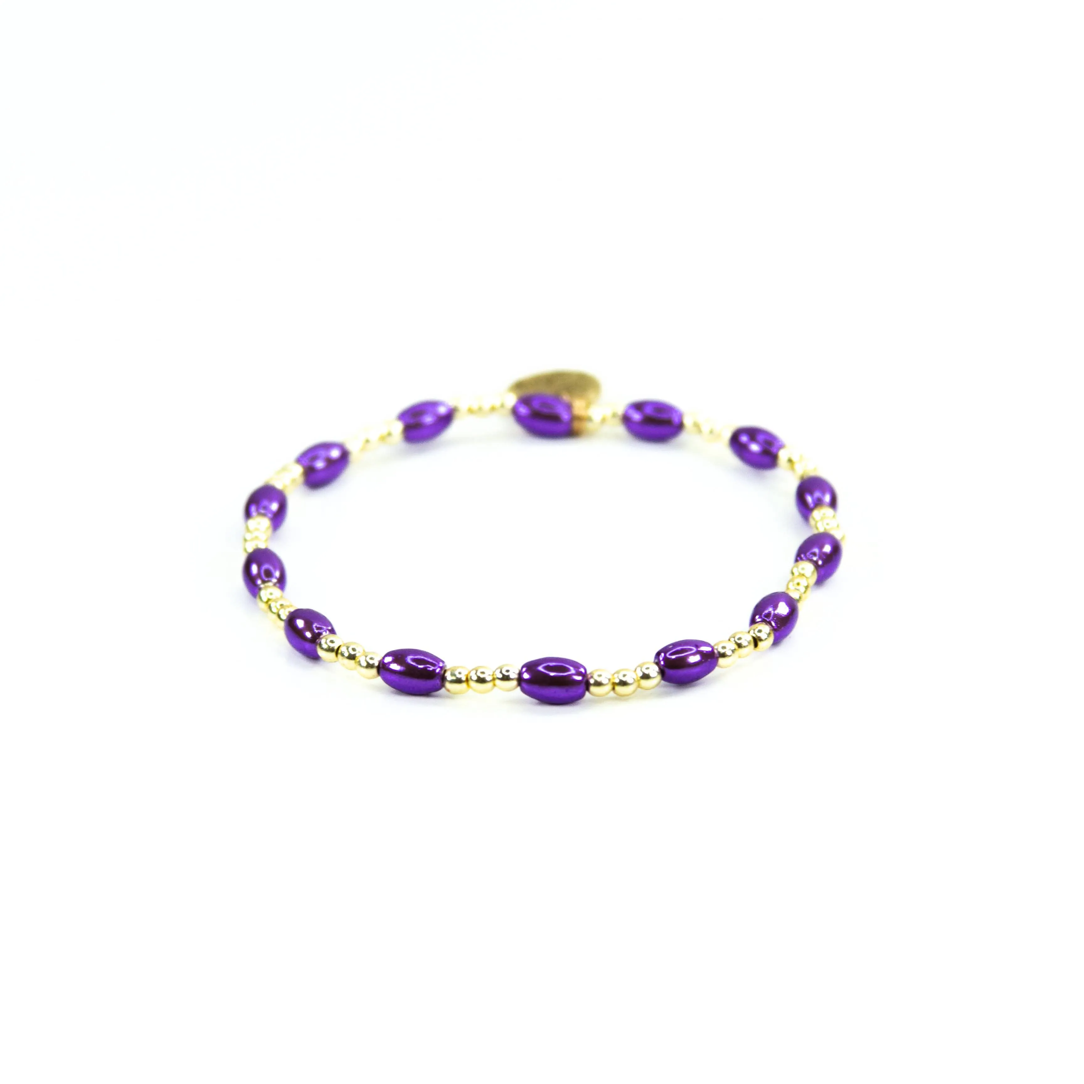 Purple Mix Bead Bracelets