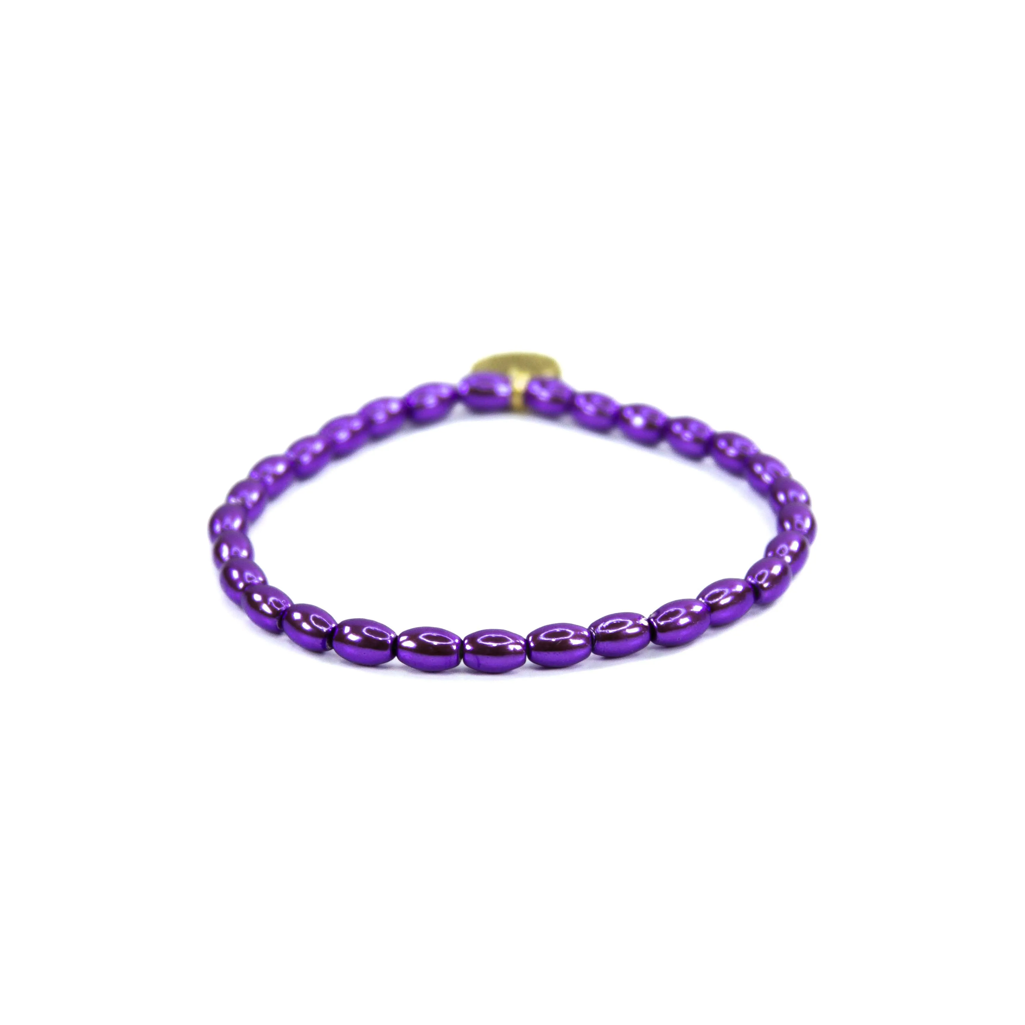 Purple Mix Bead Bracelets