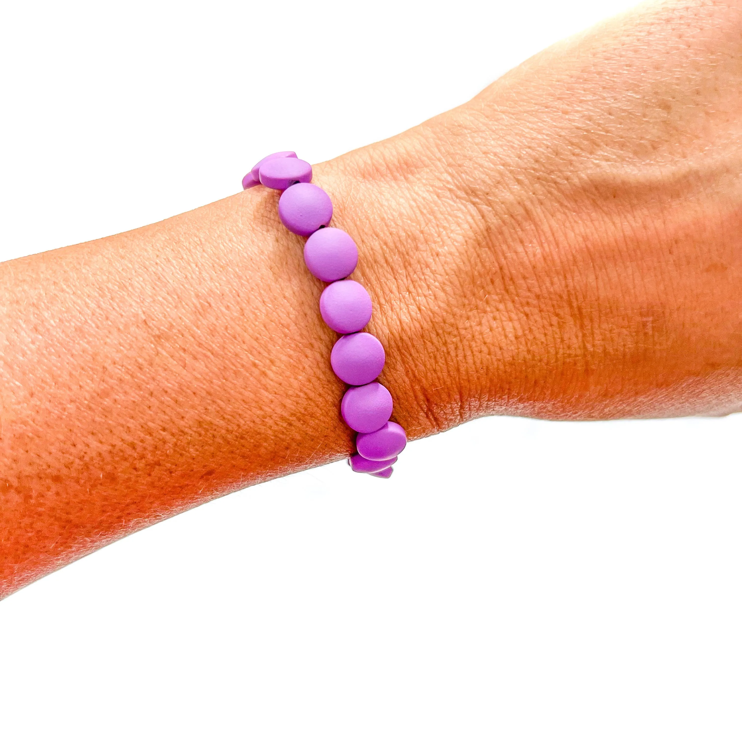 Purple Mix Bead Bracelets